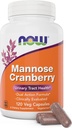AHORA Foods Mannose Cranberry, 120 Veg Capsules - con PAC - 450mg dMannose, 250mg Whole Cranberry - Bladder Cleanse and Urinary Tract Health* - Vegan Friendly Supplement, Non-GMO