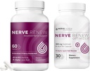 NERVE RENEW Advanced Nerve Support Supplement and Optimizer - Acelerated Nerve Supplement Bundle - 30-Day Supply