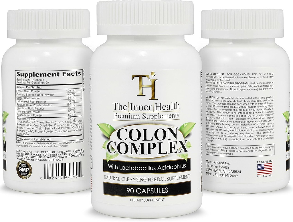 Colon &amp; Gut Cleanse Detox Formula - Apoyo Gut Health, Purification - Containing Lactobacillus Acidophilus Probiotic, Aloe Vera, Licorice Root &amp; More