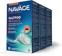 Navage SaltPod w/ Alkalol (3 30-Packs) - Diseñado exclusivamente para Navage Nasal Rinse - Sinus Rinse Alkalol Pods for Fast Relief (90 SaltPod Refills)