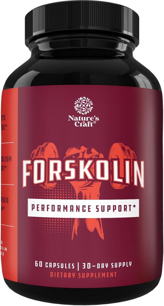 Max Strength Forskolin Weight Loss Supplement for Men and Women - Forskolin Fast Acting Diet Pills Natural Potent Fat Burner Builds Muscle Boosts Energy 60 Veggie Capsules