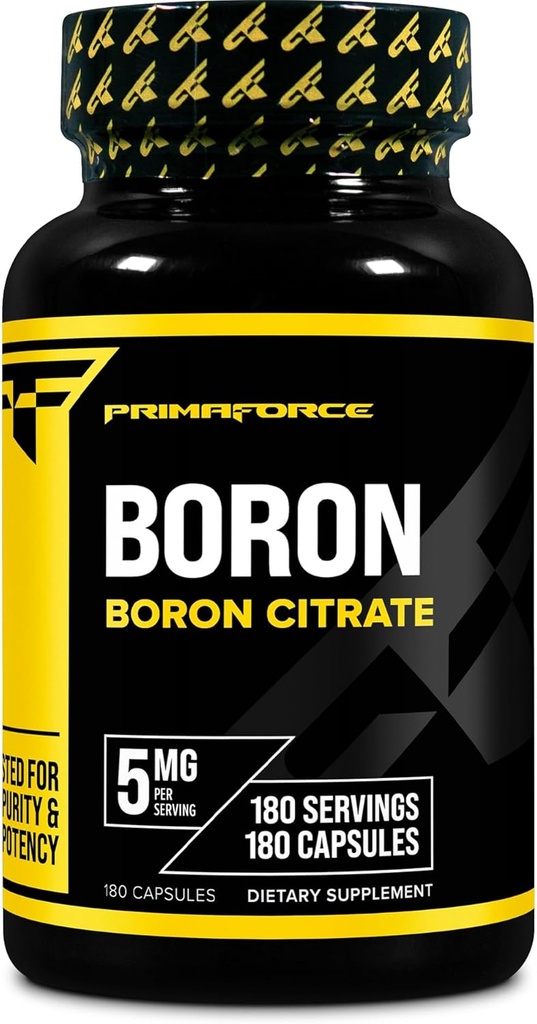 PrimaForce Boron Capsules 5mg, 180 cápsulas vegetarianas
