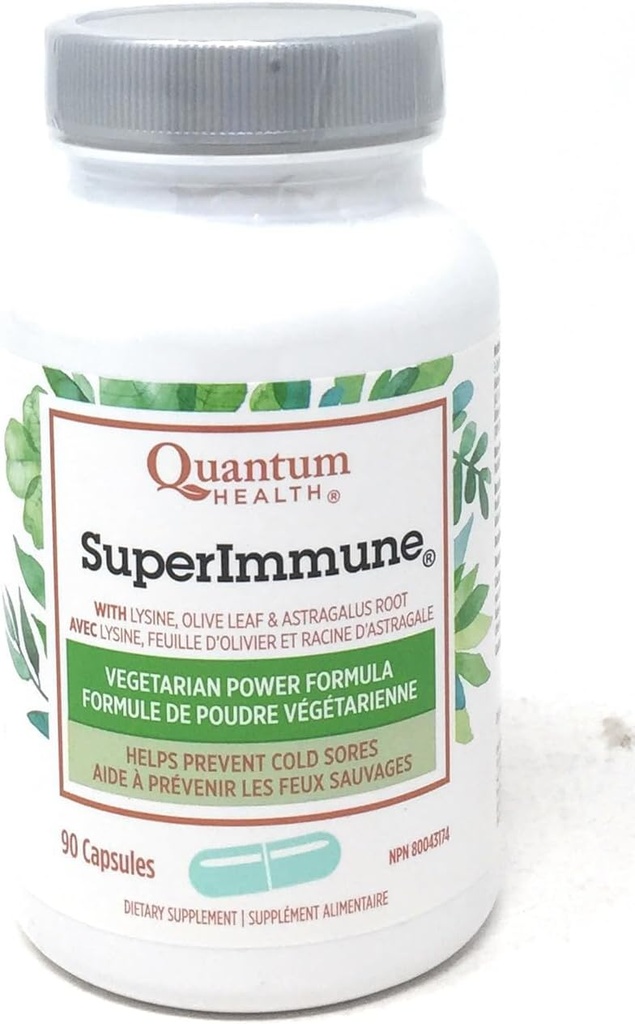 Quantum Health Super Immune+ Power Formula Suplemento dietético, 90 cápsulas vegetarianas
