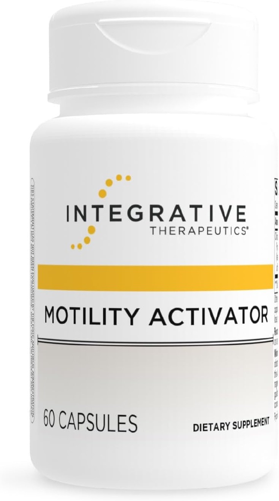 Activador de Motilidad de Terapéutica Integrativa – Motilidad GI &amp; Salud Suplemento* - Sin lácteos &amp; sin gluten - 60 cápsulas (60 piezas)
