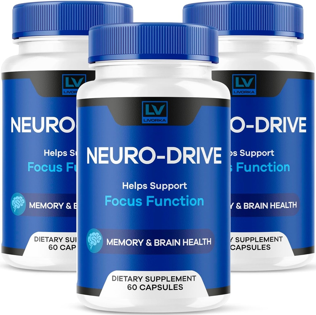 (3 Pack) Neuro Drive Capsules, Neuro Drive Advanced Formula, Neuro Drive Brain, Neuro Drive All Natural Reviews, 180 cápsulas para 3 meses