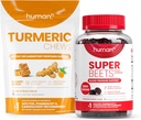 Humann Turmeric Chews and Heart Gummies Zero Sugar