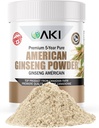 AKI American Ginseng Powder with 4% Ginsenosides - Ideal with Coffee, Beverages Like Smoothies - Pack of 1 (1.5oz/42.5g)