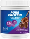 Barras de proteína puras, alta proteína, nutriciosas serpientes para apoyar la energía, bajo azúcar, sin gluten, mantequilla de maní de chocolate, 1,76oz, paquete de 4
