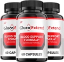 Gluco Extend Capsules - GlucoExtend Advanced Supplement, All Natural Formula to Maintain Healthy Levels, Maximum Strength Formula, Gluco Extend Pills Reseñas (3 Pack - 180 Capsules)