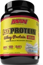 MAN Sports ISO-Protein 100% Pure Whey Protein Isolate Powder, Vanilla Ice Cream, 2 libras