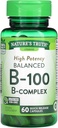 La verdad de la naturaleza High Potency Balanced B-100 B-Complex, 60 Cuenta (Pack of 3)