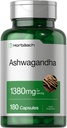 Horbäach Ashwagandha Suplemento Silencio 180 Capsules Silencio para Mujeres y Hombres  Herbal Root Extract ← Non-GMO, Gluten Free