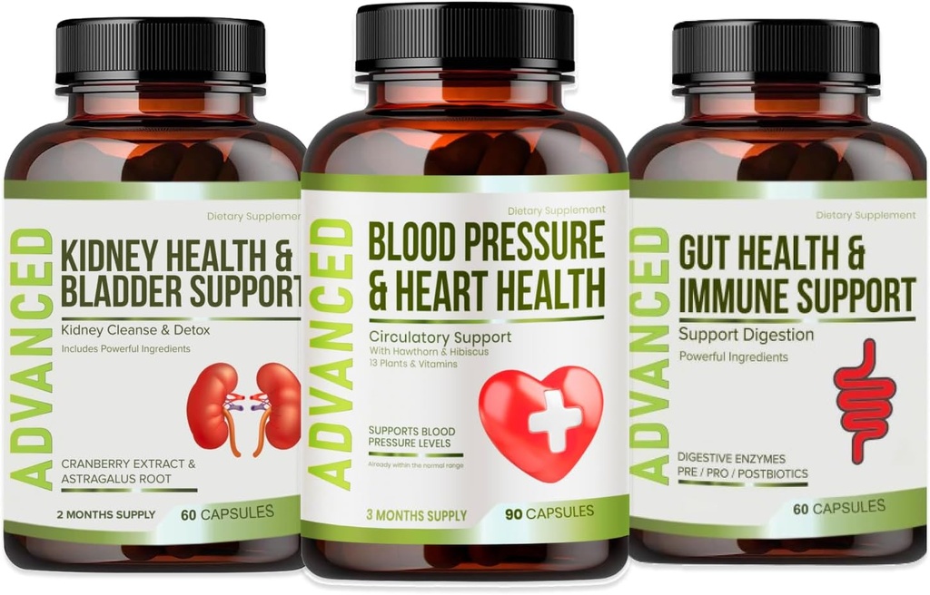 Suplemento de Apoyo a la Presión de Sangre de la Salud del Corazón - Apoyo a la Presión de Sangre " Circularidad Saludable Naturalmente con Hawthorn Berry " Hibiscus. Vitaminas Pills for Healthy Hypertension (BP) & Corazón saludable.