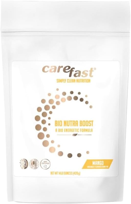 CAREFAST® Bio Nutra BoostTM ← Mezcla de Bebidas Nutricionales para la Mente y el Cuerpo TENIDO Bienestar mejorado y salud diaria ← Más de 55 Nutrientes Alimentarios completos con 120+ Vitaminas, Minerales y Antioxidantes