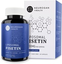 Neurogan Liposomal Fisetin 500mg Por Serving ¦ Enhanced Absorption Suplementos cerebrales para la memoria y el foco ← Saludable Aging Fisetin Suplementos de polifenol, 30,000 Total, 60ct