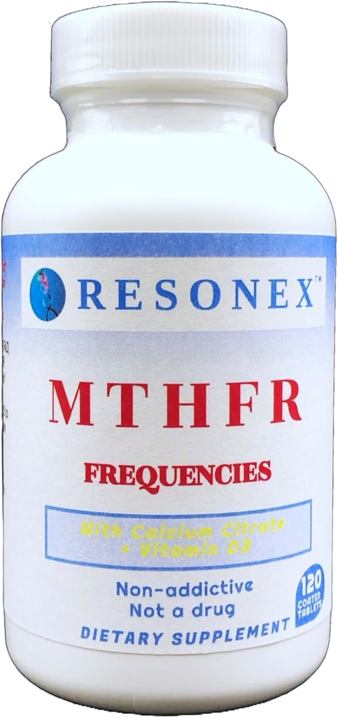 Frecuencias MTHFR- 120 Tablas - con frecuencias naturales del MTHFR, MTR y MTRR para apoyar la metilación, 5-MTHF y la producción B12