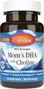 Carlson - DHA de mamá con Choline, 3:1 DHA a EPA Ratio encontrado en Breastmilk, Crecimiento y Desarrollo, 60 Softgels
