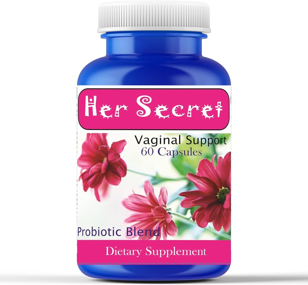 Celebrity LifeStyle Product Her Secret Women’s Probiotic with Prebiotics – Daily Probiotics for Women Digestive Health, Gut & Feminine Balance, pH Support, Non-GMO, Vegan, Made in USA – 60 cápsulas