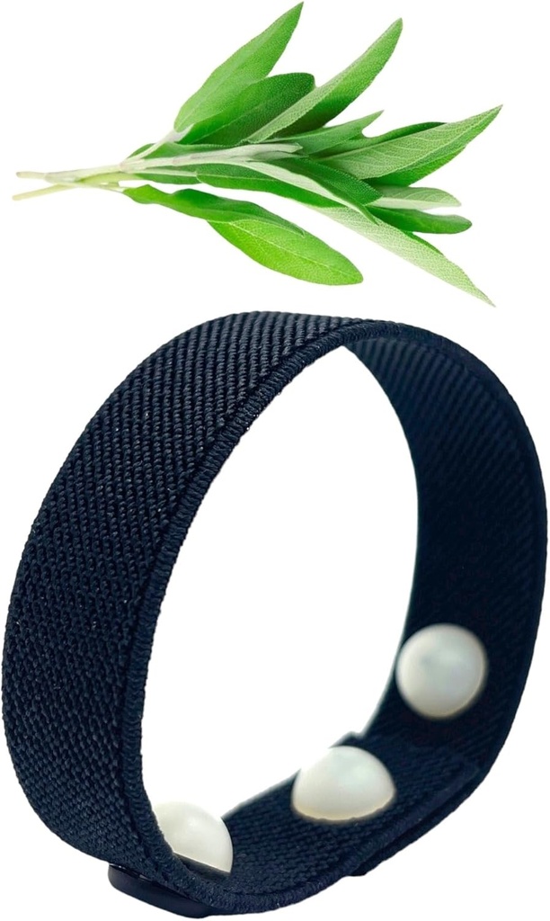 Cooling Hot Flash Wristband – Acupressure Band for Menopause, Night Sweats, Mood, Sleep, Emotional Support – Aromatherapy Clary Sage Scent