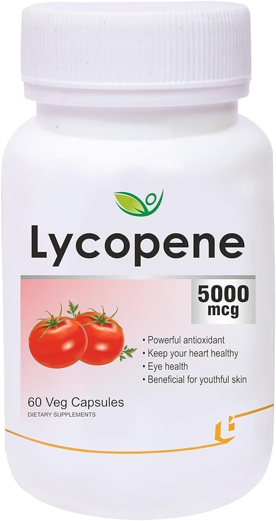 Licopeno de pub con multivitaminas 5000mcg, soporta la salud del corazón, suplemento antioxidante - 60 cápsulas de veg