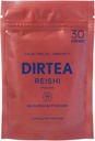 DIRTEA Reishi Mushroom Powder ← 2000mg / Serving ← Orgánica, Vegan " Non GMO Silencioso Calidad del sueño, Estrés " Inmunity Support TEN High Strength Supplement ⋅ 60g - 30 Servings
