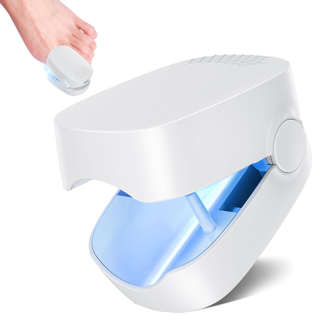 Nail Fungus Cleaning Light Device, Nail Fungus for Damaged Discolored Thick Toenails & Fingernails, Effective Rechargeable Toenail Fungus Remover for Home Use