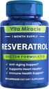 Resveratrol Supplement 1200mg High Potency - Organic Trans Resveratrol with Enhanced Absorption for Cellular and Cognitive Health Supplements - Non GMO Compare Este 1200 mg a otros 500 mg o 1000 mg