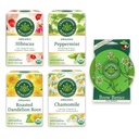 Medicamentos tradicionales, Paquete de Variedad Orgánica para la Wellness en cuatro sabores relajantes, Incluye menta, manzanilla, Hibiscus, Root de Dandelión Asado, Tea Buddy, 64 bolsas de té, (4 Pack)