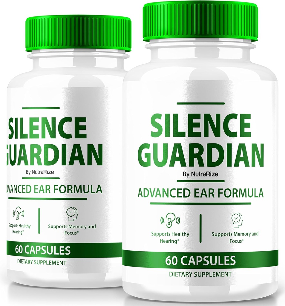 (2 Pack) Silence Guardian - Advanced Ear Formula, Fórmula Oficial para soporte auditivo 360, Todos los ingredientes naturales para mantener la salud auditiva, SilenceGuardian Review (120 cápsulas)