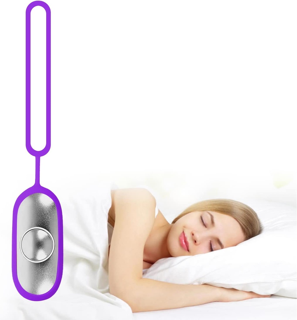 Dispositivo de ayuda para dormir, Instrumento de ayuda para dormir con tecnología de ayuda para el sueño con pulso microcurrente para mejorar la calidad del sueño, púrpura
