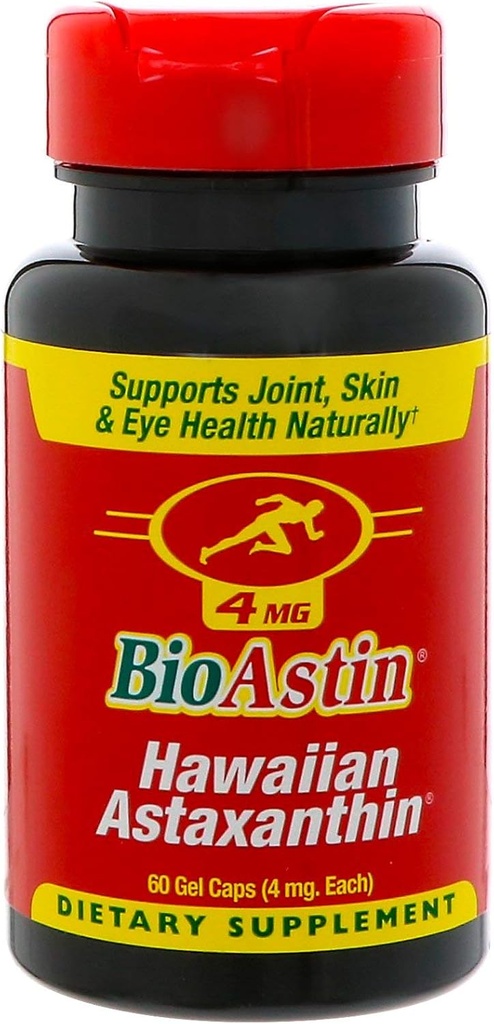 BioAstin Hawaiian Astaxanthin Antioxidante 4 MG (60 Gel Capsules)
