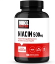 FORCE FACTOR Niacin Vitamina B3 para apoyar la energía celular y la salud cardiovascular, Niacin 500mg Suplemento de salud cardíaca, Vegan, No gelatina, No GMO, 100 cápsulas vegetales