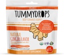 USDA Organic Natural Ginger Tummydrops, Gluten Free &amp; Vegan, 33 Individualmente Wrapped Drops in a Resealable Bag