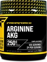 PrimaForce AAKG Arginine Powder, 250 gramos (L-Arginine y Alpha-Ketoglutarate Acid) Suplemento de entrenamiento Premium, No GMO, Vegan, Gluten Free