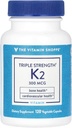 Triple fuerza vitamina K2 a " Bone Health a" 300 MCG (120 cápsulas vegetales)