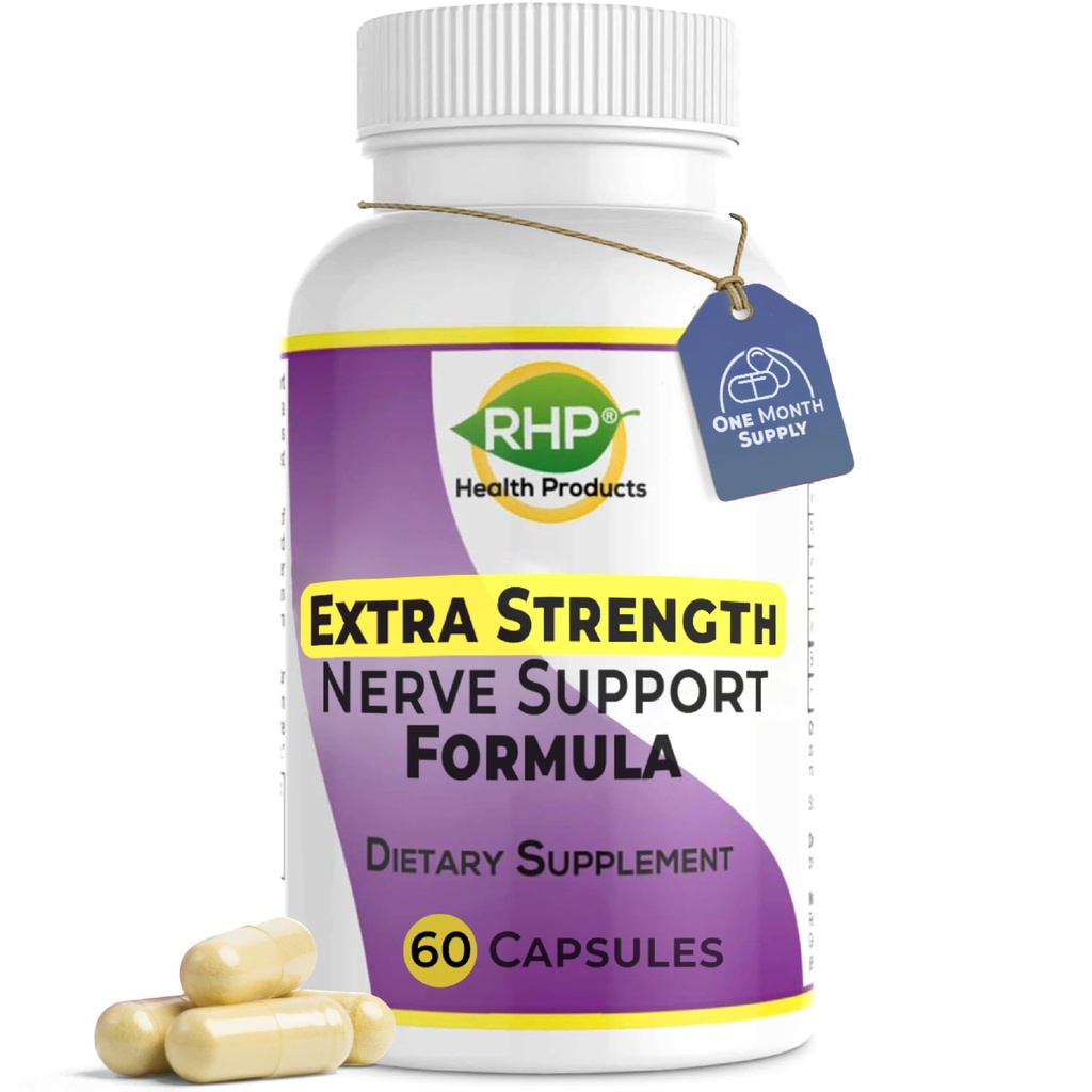 RHP Extra Strength Nerve Support Formula for Nerve Repair and Regeneration. 60 Capsules
