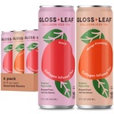 Gloss Leaf Collagen Iced Tea (Zero-Sugar, surtido): Té Negro Brewed con Peptides Collagen Proteína &amp; Vitamina C, Belleza & Anti-Aging, 12 Fl Oz, 6 Pack