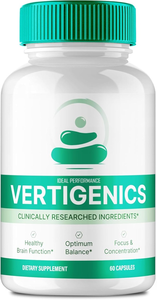 Suplementos cerebrales para cápsulas de memoria y foco, Vertigenics Advanced Formula Brain Health Support - Maximum Strength Nootropics Verti Genics All Natural Support Reviews (60 cápsulas)