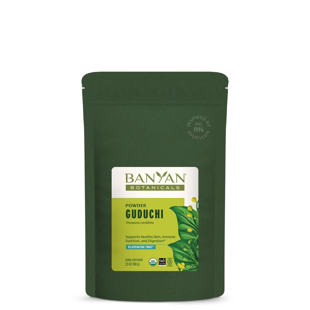 Banyan Botanicals Organic Guduchi Powder – Organic Immune Health Supplement – for Natural Detox, Balanced Digestion & Healthy Skin* – 3.5 oz – Non-GMO Sustainably Sourced Vegan FFL