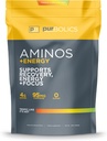 Purbolics Aminos + Energy tención apoya la recuperación, la energía y el foco  durable 95mg de la cafeína, 0 Azúcar & 60 servidos (Tropic Like It's Hot)