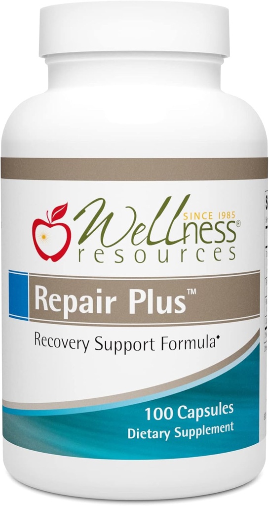 Repair Plus Featuring TurmiPure Gold Turmeric (Curcumin) with Quercetin and Proteolytic Enzymes Bromelain and Papain. for Repair, Recovery, Tissue Health, and Inflammation (100 Capsules)