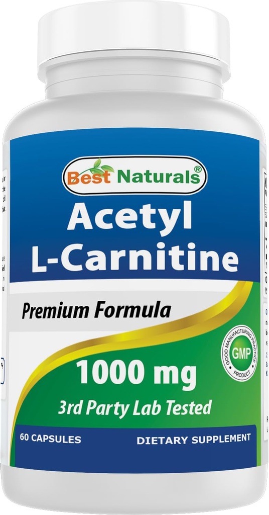 Mejor Naturales Acetyl L-Carnitine 1000mg Cápsula, 60 Conde