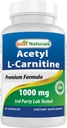 Mejor Naturales Acetyl L-Carnitine 1000mg Cápsula, 60 Conde