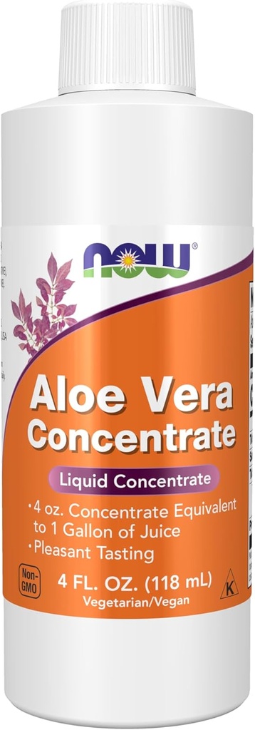 AHORA Suplementos de alimentos, Concentrado de Aloe Vera (40:1 Contiene Polisacáridos activos), 4-Once