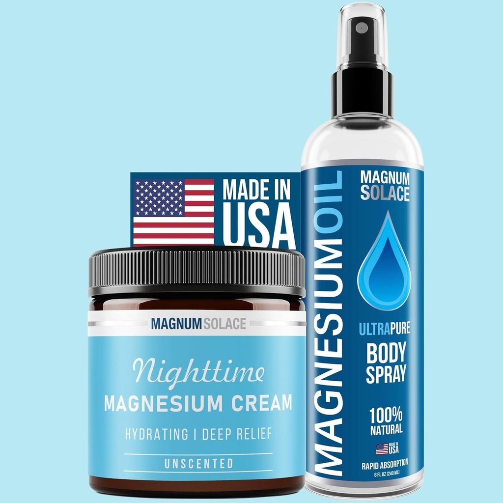 Puro rayo de magnesio y crema de magnesio (2 Pack)