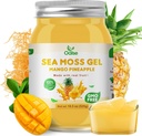 Sea Moss Gel - 18.5OZ Mango Pineapple Flavor Sea Moss Gel Raw Nutritious Rich en 102 Vitaminas y Minerales, Proteínas & Vitaminas, Vegan-Friendly