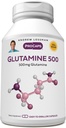 Glutamina ANDREW LESSMAN 500 mg - 60 cápsulas - Free Form Amino Acid. Apoya el músculo esquelético, la salud gastrointestinal. Mantiene los riñones saludables, hígado, corazón, cerebro. Cápsulas fáciles de cambiar.