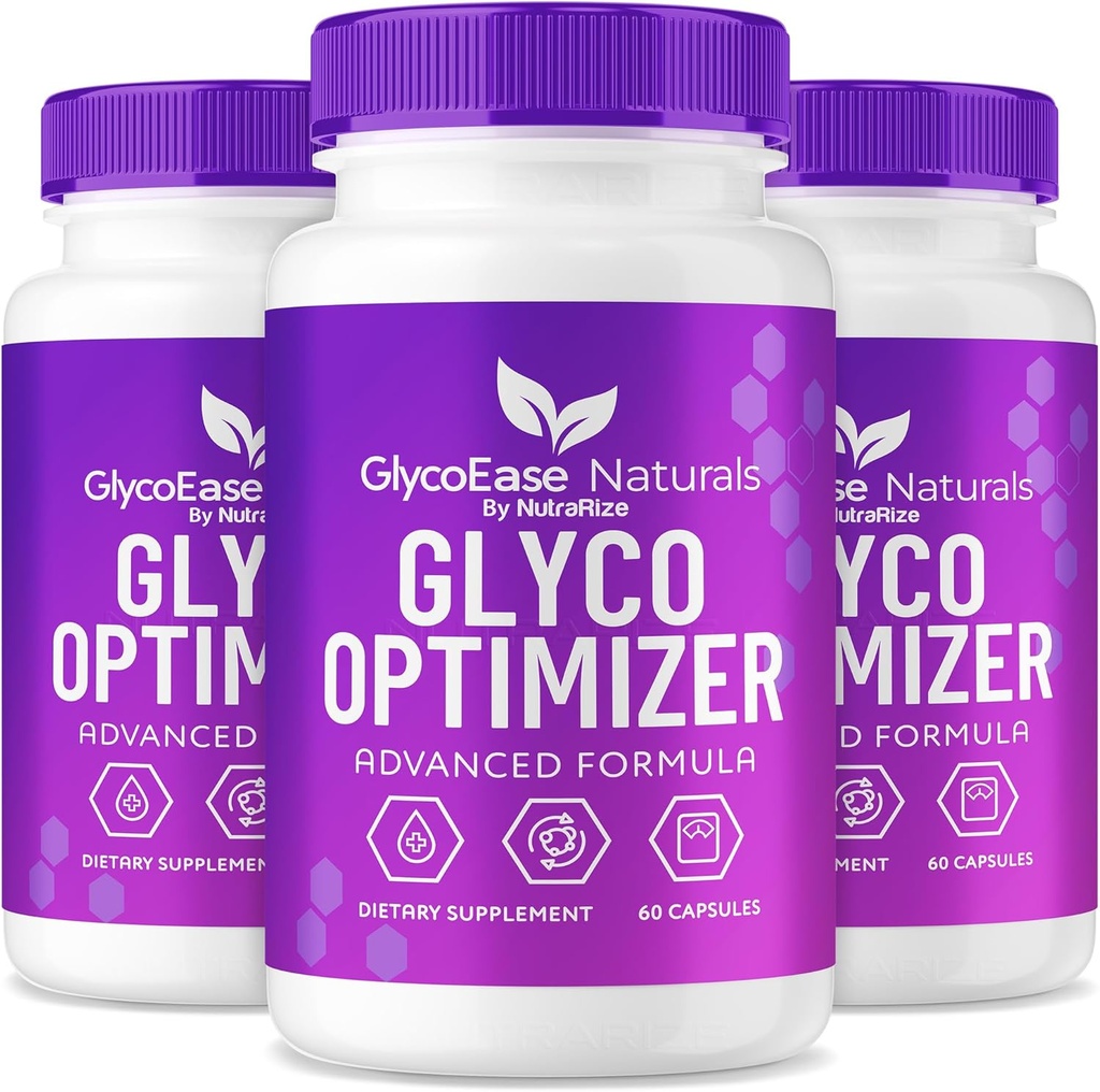 (3 Pack) GlycoEase Glyco Optimizer - GlycoEase Pills, Suplemento dietético All-Natural, Advanced Formula Glycogen Support, Glycoeas Naturals, Glyco Ease Reseñas (180 cápsulas)