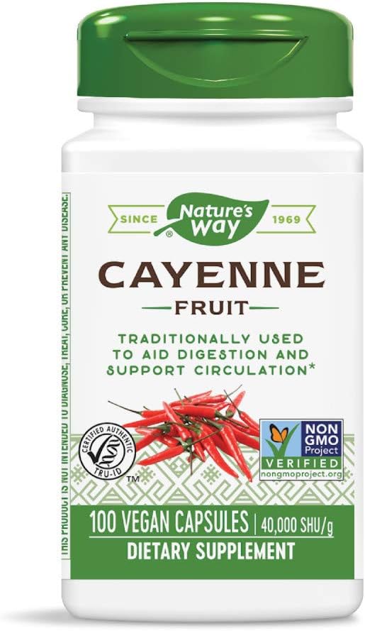 Camino de la Naturaleza Cayenne Fruit, 100 cápsulas vegetarianas