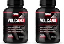 Volcán de Factor de Fuerza Pre Workout Nitric Oxide Booster Suplemento para Hombres con Creatina y L-Citrulline para Boost y Energía, Ayuda a construir músculo, mejor bomba y entrenamiento, 120 cápsulas (Pack de 2)